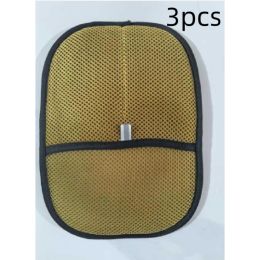 Pet Hair Remover Mitt Pet Hair Remover Gloves Deshedding Brush Glove For Dog Cat Rabbit With Long Short Curly Hair (Option: Light Brown-3PCS)