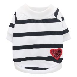 Jarre Aero Bull Pug Puppy Clothes Teddy Milk Cat Pet Spring And Summer Thin Small Dog Puppy (Option: White-S)